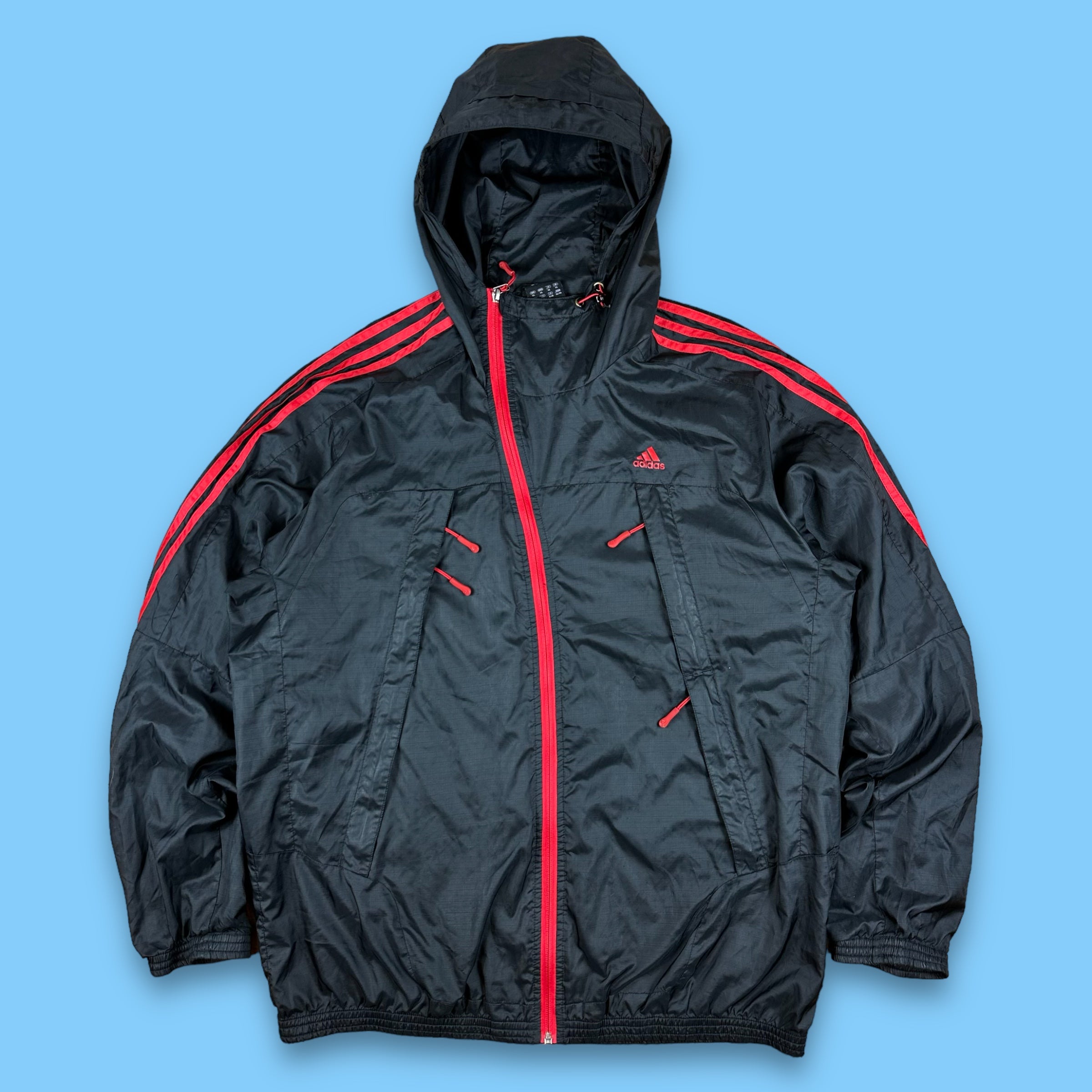 00’s Adidas Asymmetrical Windbreaker Jacket (XL)