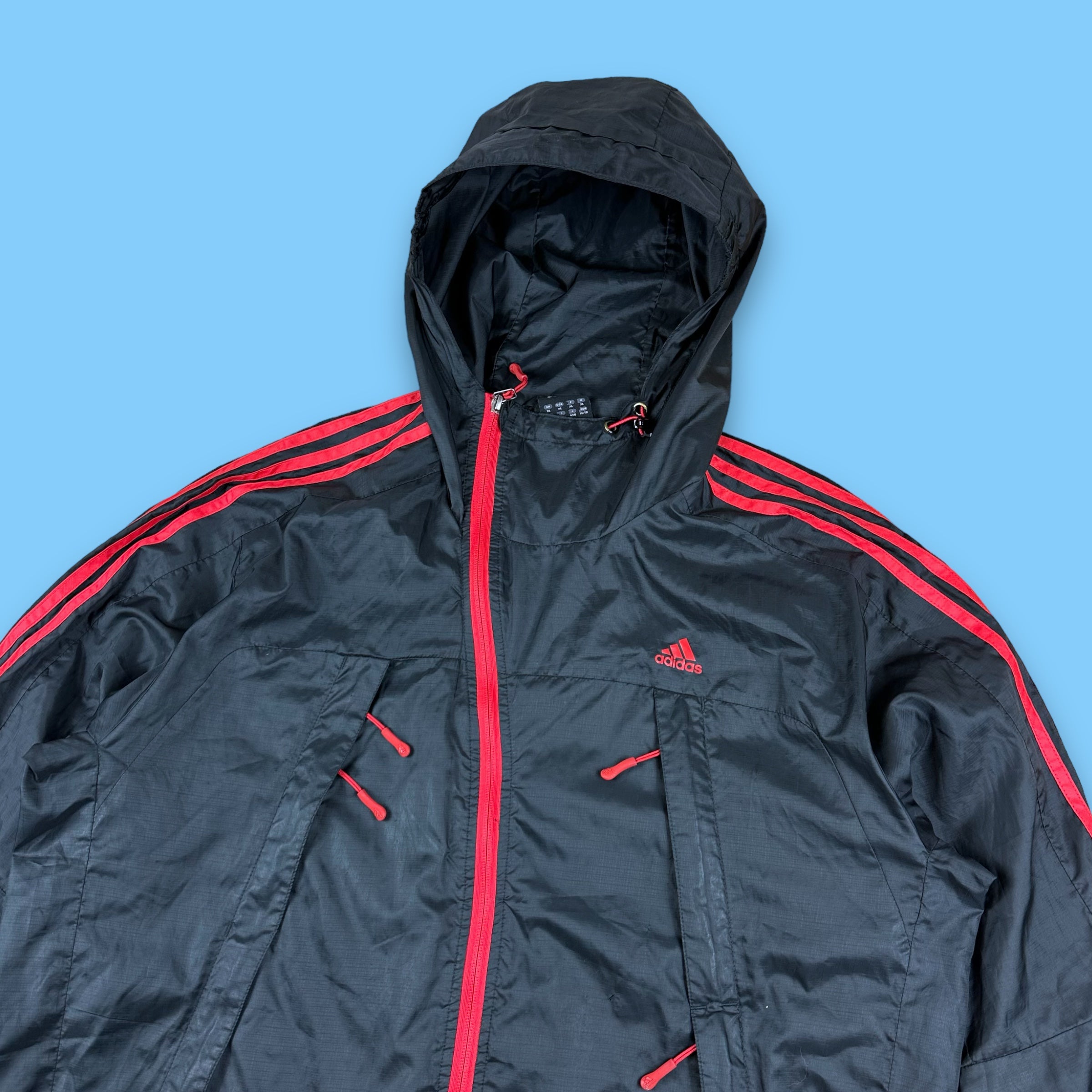 00’s Adidas Asymmetrical Windbreaker Jacket (XL)