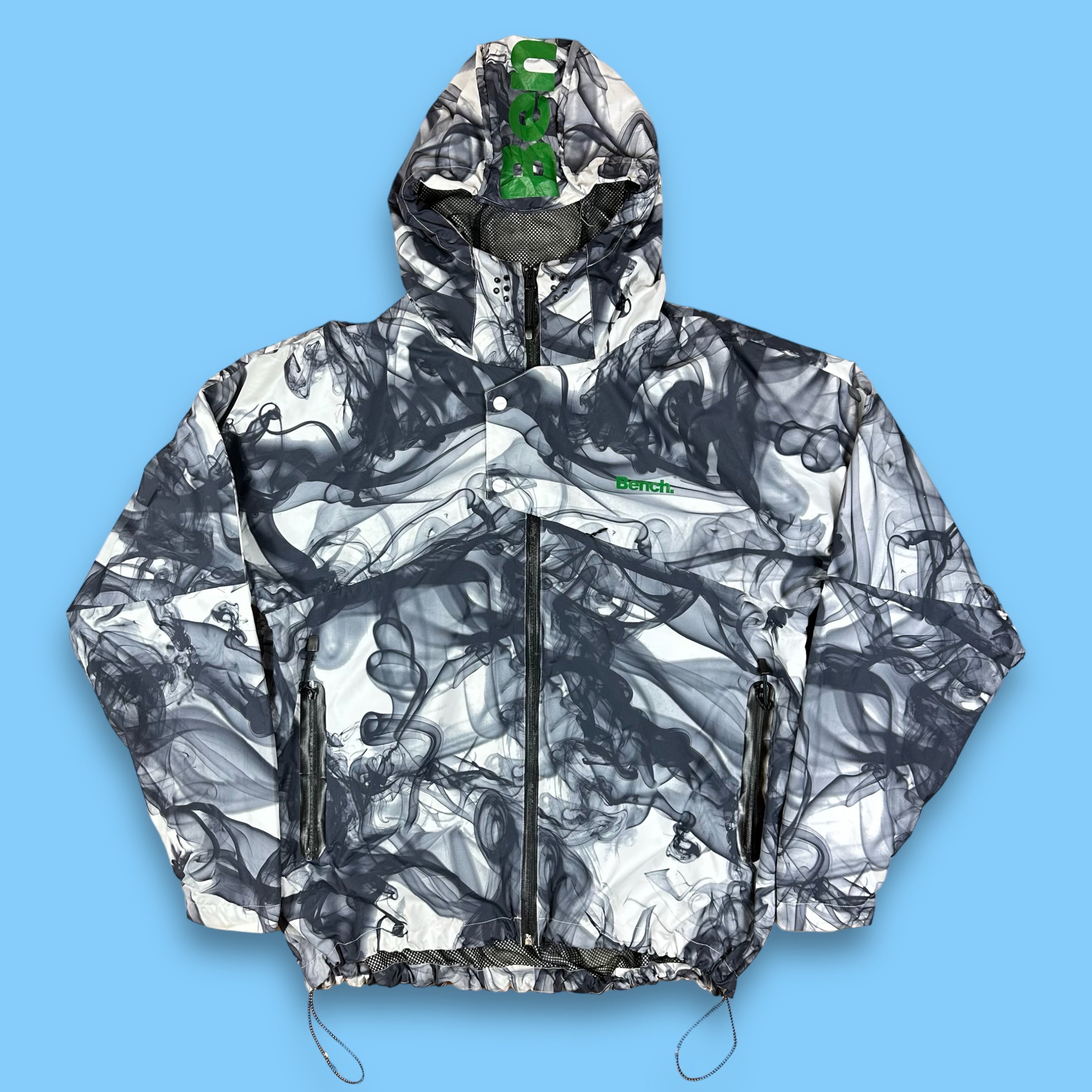 00’s Bench ‘Smoke’ Graphic Waterproof Jacket (XXL)