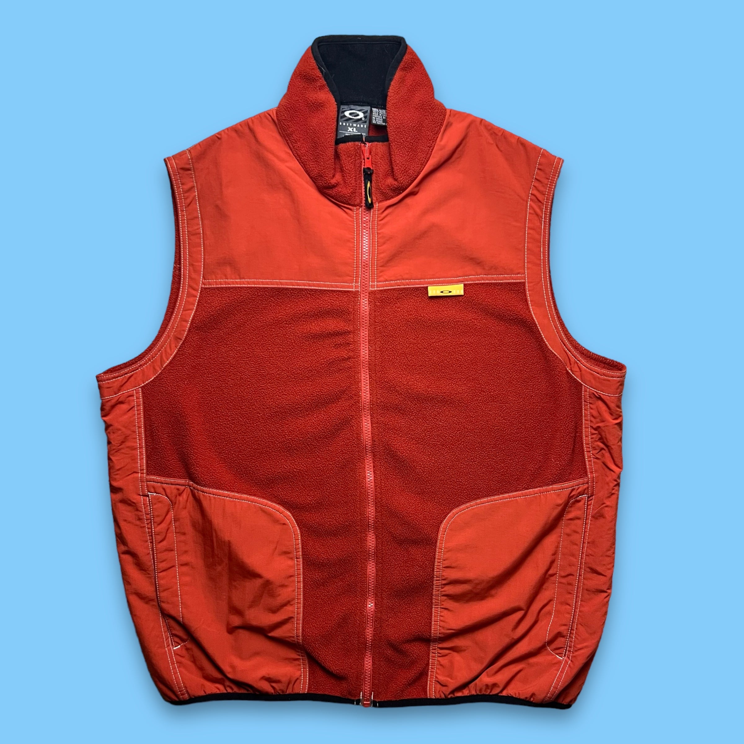 90’s Oakley Software Two-Tone Fleece Gilet (XL)